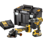 Værktøjssæt DeWalt DCK2080P2T-QW (DCD796 + DCG405) 18 V 2x5,0 Ah batt.
